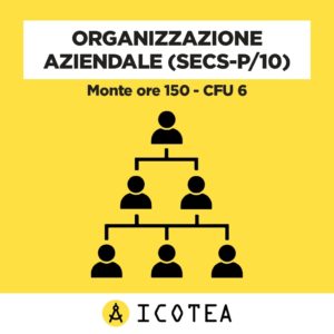 Organizzazione Aziendale (SECS-P10) Monte ore 150 - CFU 6
