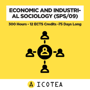Economic And Industrial Sociology (SPS09) - 300 Hours - 12 ECTS Credits -75 Days Long