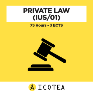 Private Law (IUS01) 75 Hours - 3 ECTS