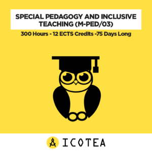 Special Pedagogy And Inclusive Teaching (M-PED03) - 300 Hours - 12 ECTS Credits -75 Days Long