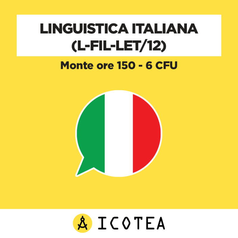 Linguistica italiana 6 CFU