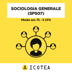 Sociologia generale 3 CFU