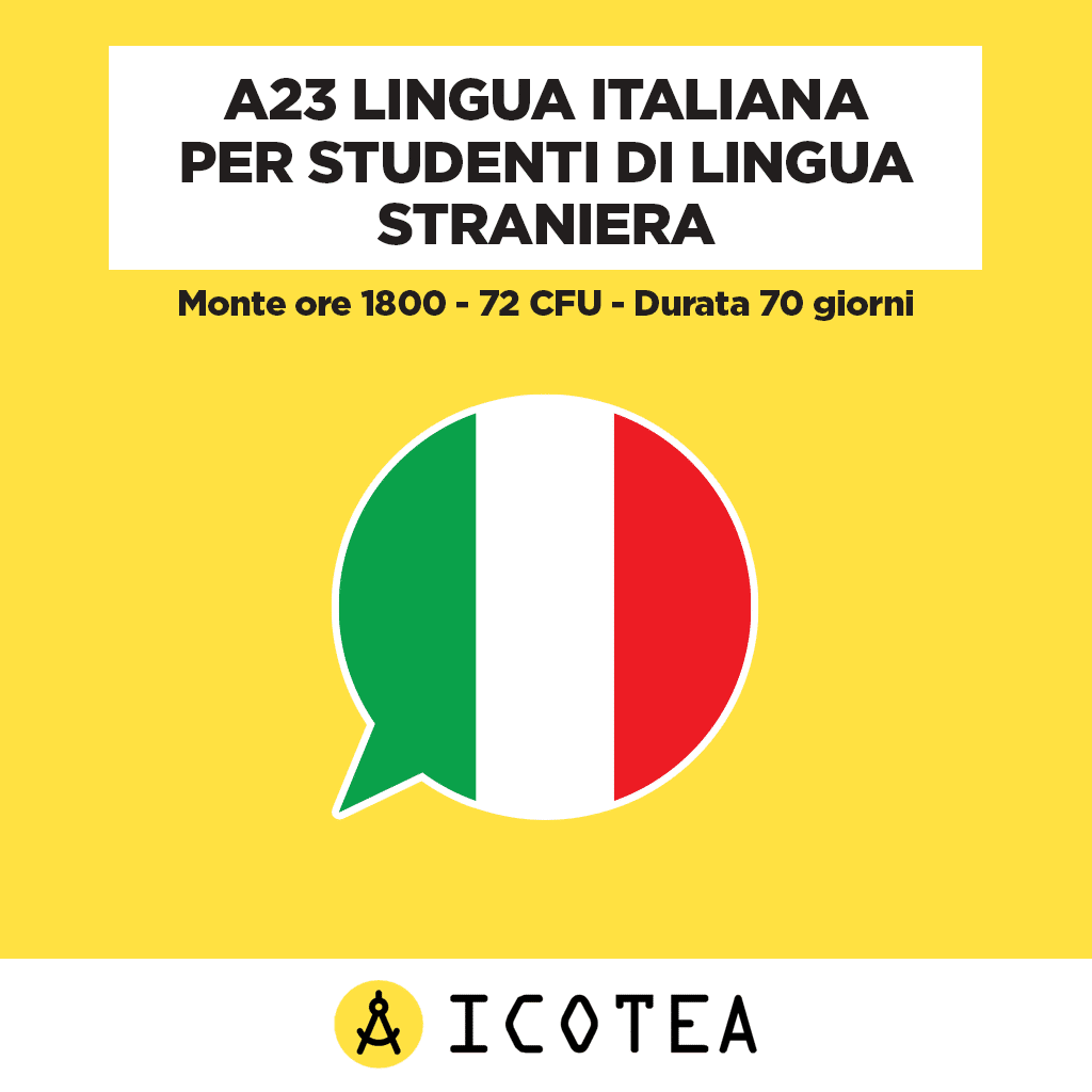 A23 Lingua italiana per studenti lingua straniera